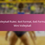 Volleyball Rules: 4×4 Format, 6×6 Format, Mini Volleyball